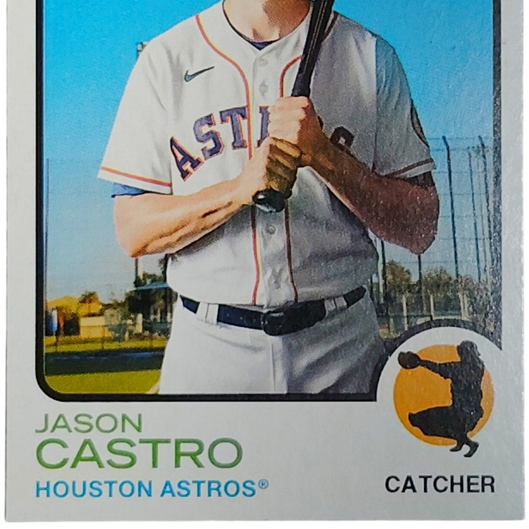 2022 Topps Heritage Jason Castro 424 Houston Astros Catcher Baseball Card VG/EX