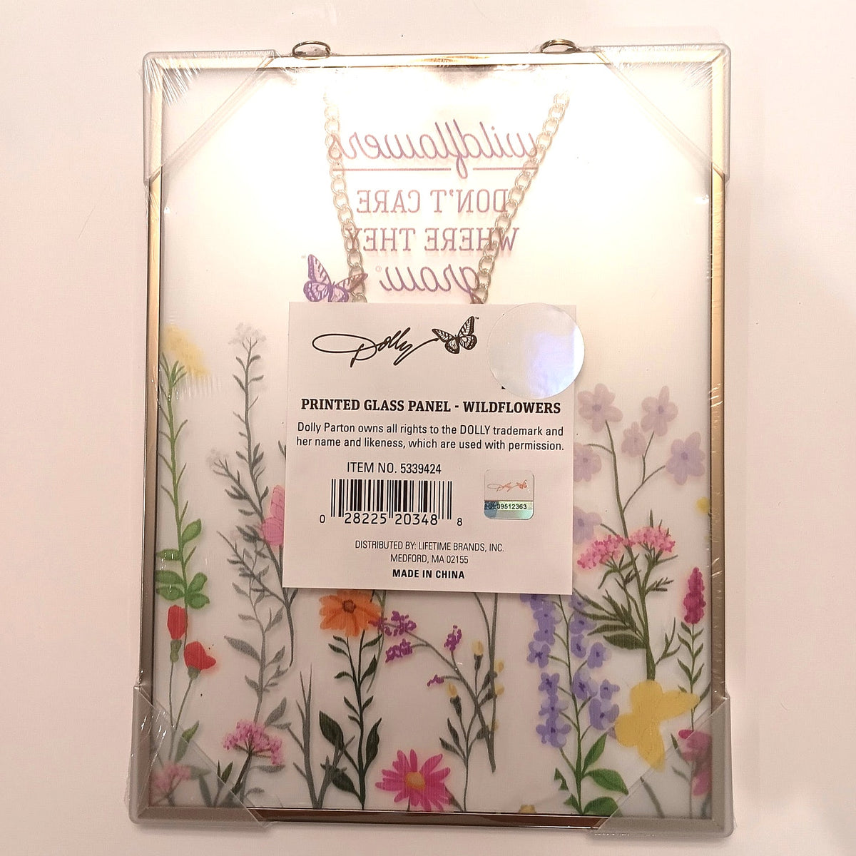 Dolly Parton Wildflowers Don't Care Where They Grow Glass Panel Art Decor