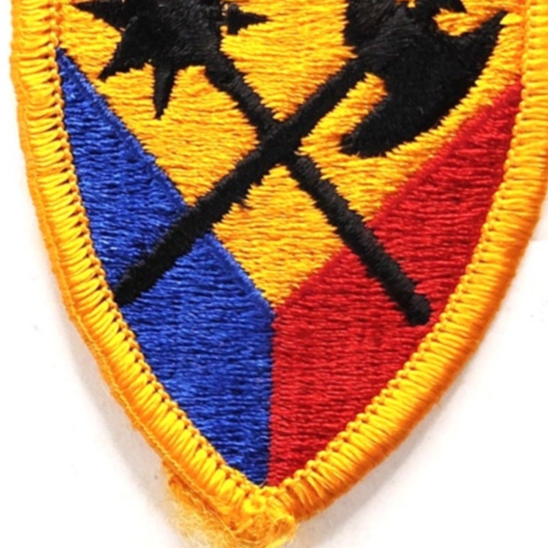 US Army 194th Armored Brigade Novelty Patch Full Color 2‑3/8" × 1‑7/8" Sew‑On
