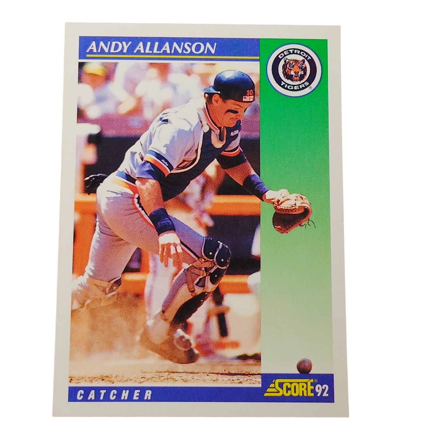 1992 Score Andy Allanson #537 Detroit Tigers Catcher MLB Baseball NM