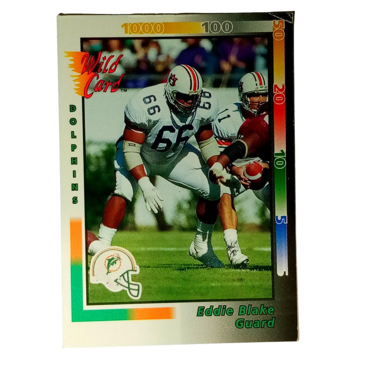 1992 Team NFL, AAA Sports, Inc., Wild Card Eddie Blake #227 Rookie RC