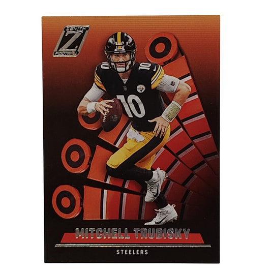 Mitchell Trubisky, Pittsburgh Steelers, NFL 2022 Panini-Zenith Card 36, EX/NM