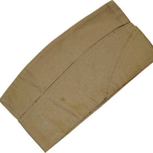 U.S. Army Khaki Garrison Cap – Size 6-7/8, M-1950, Dated Dec 5, 1950