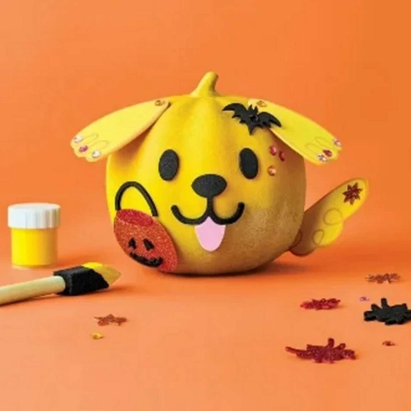 Kids Crafts - Paper Mache Dog Pumpkin Painting Kit – Mondo Llama