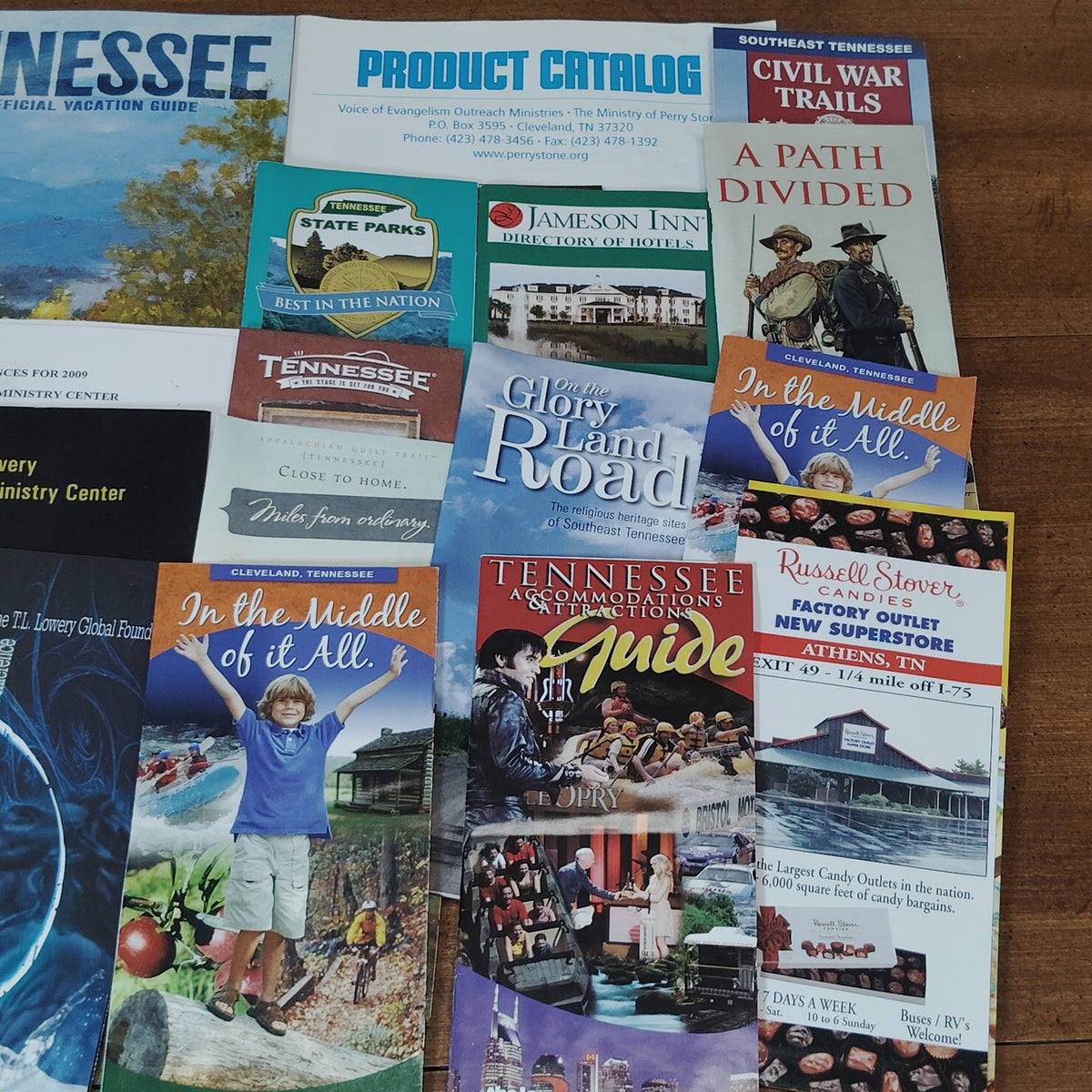 Cleveland TN Travel Ephemera Lot - Brochures, Guides & Catalogs from 2009