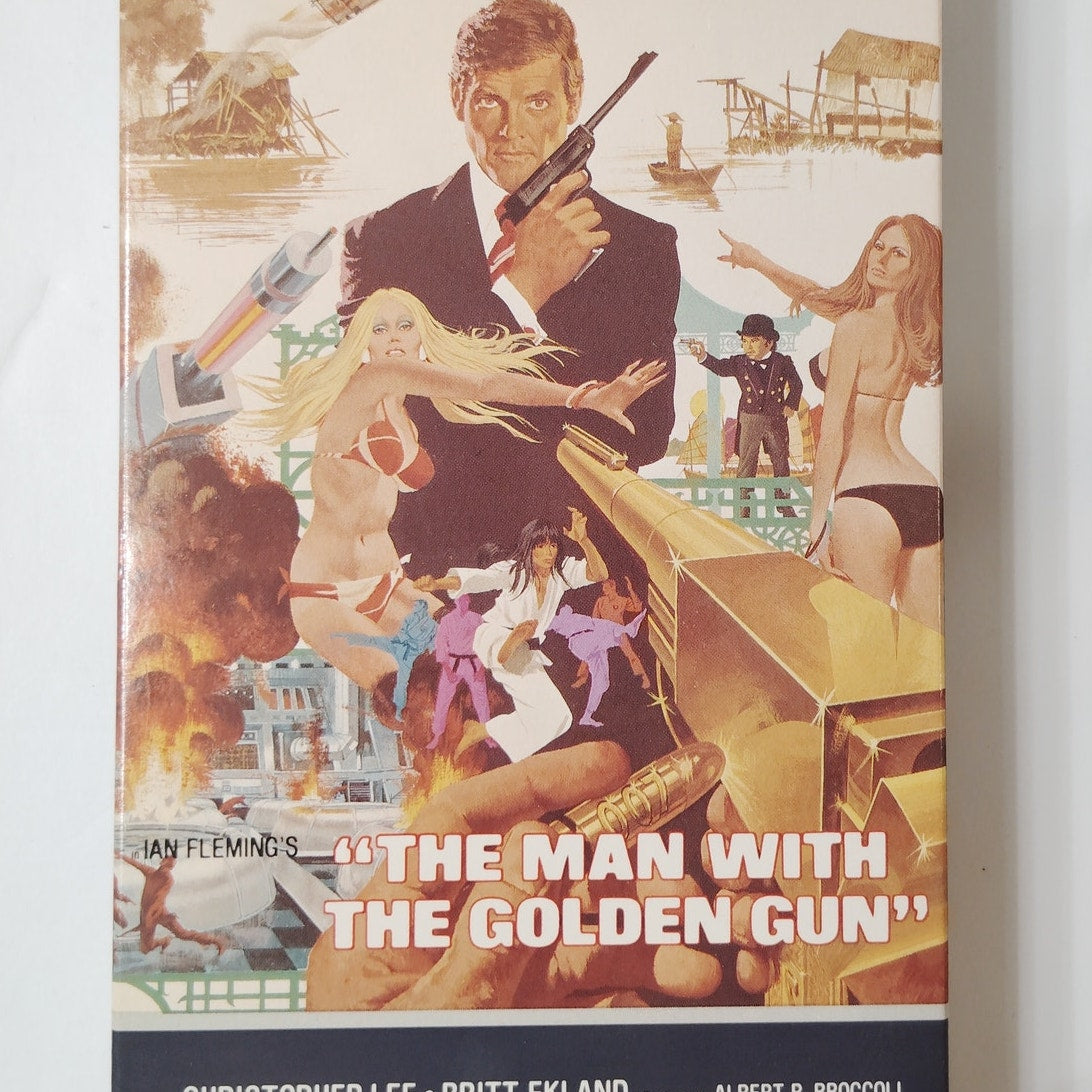 The Man With the Golden Gun VHS 1984 Roger Moore James Bond Action