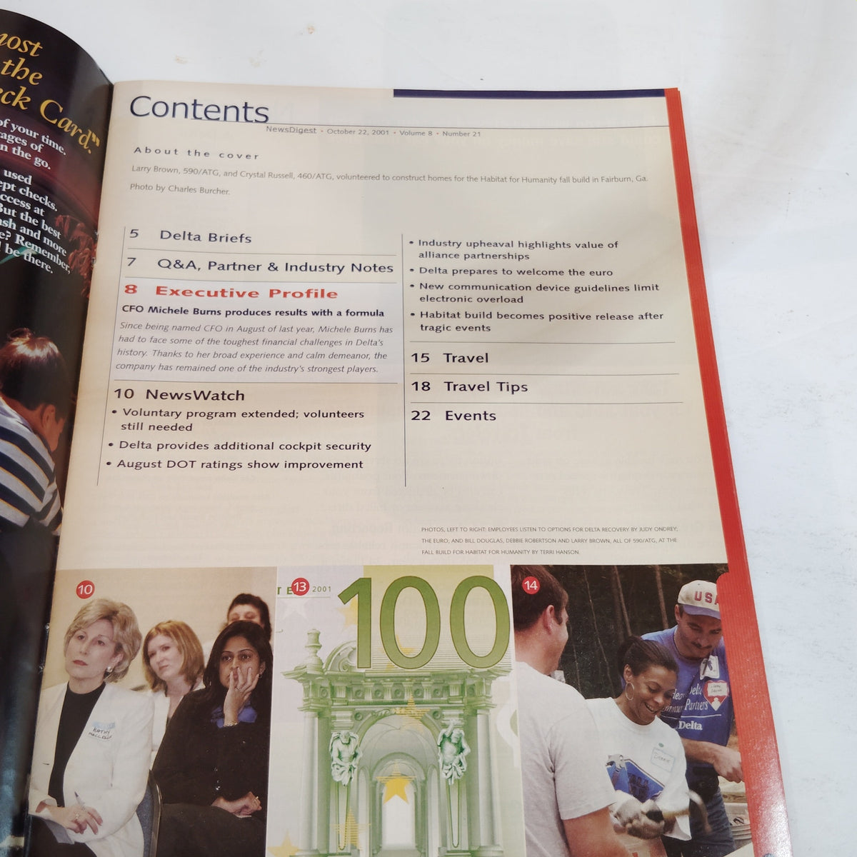 Delta News Digest - October 22, 2001 - Employee Magazine, Multi-color