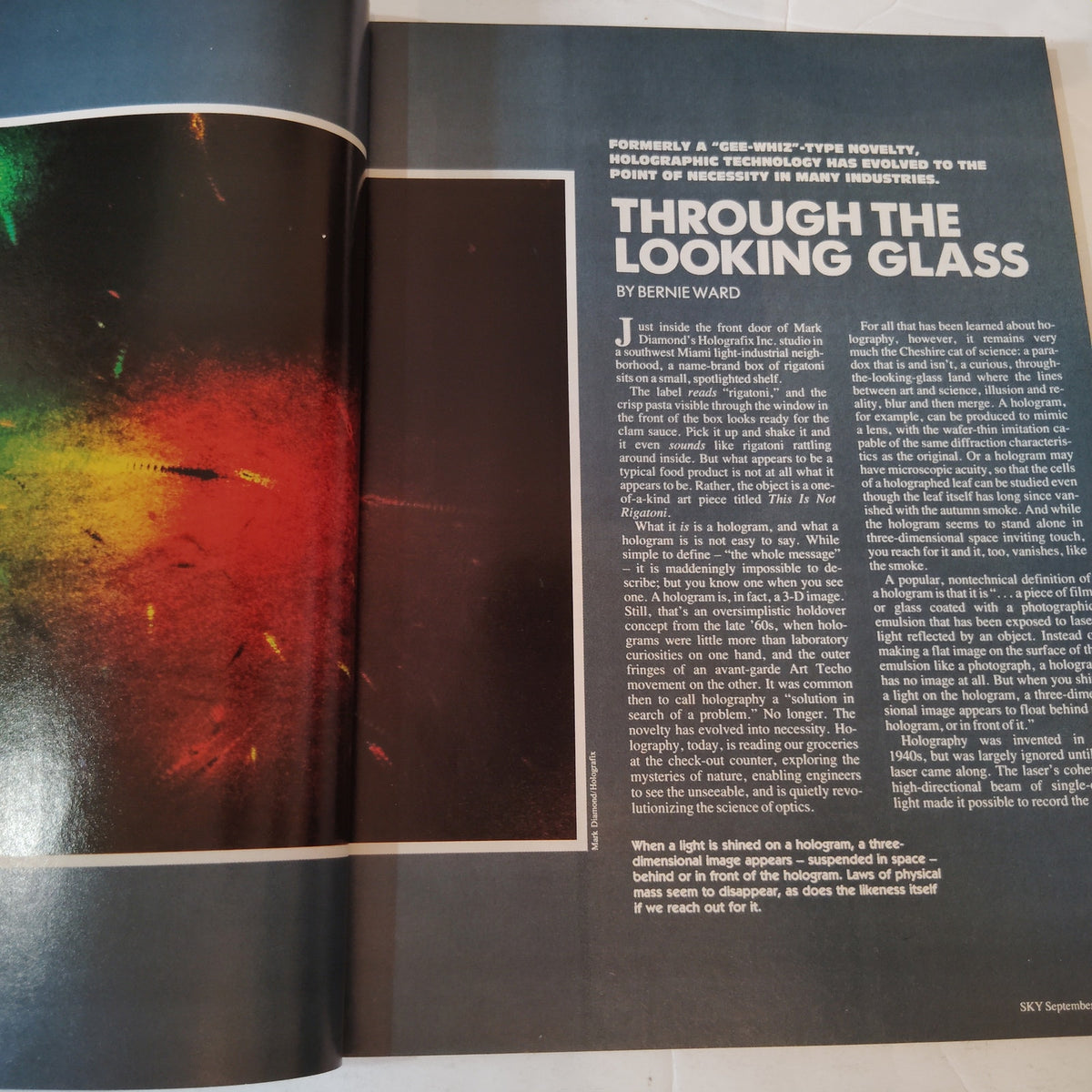 Delta SKY In-Flight Magazine September 1985 - Darts, Lottery, Skiing the West
