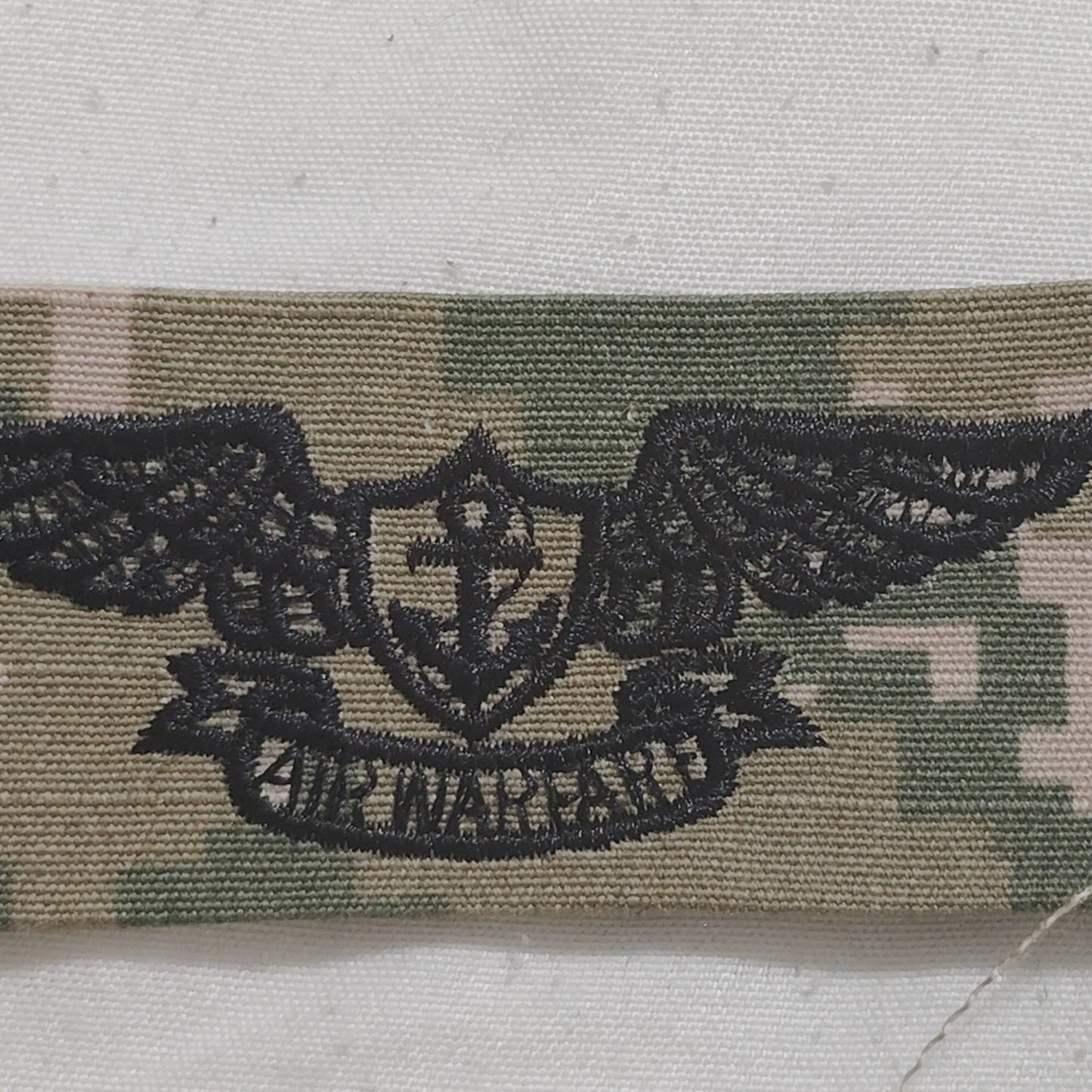 U.S. Navy EAWS Badge Tape – NWU Type III – 7.5" × 1.25" TE Sew‑On