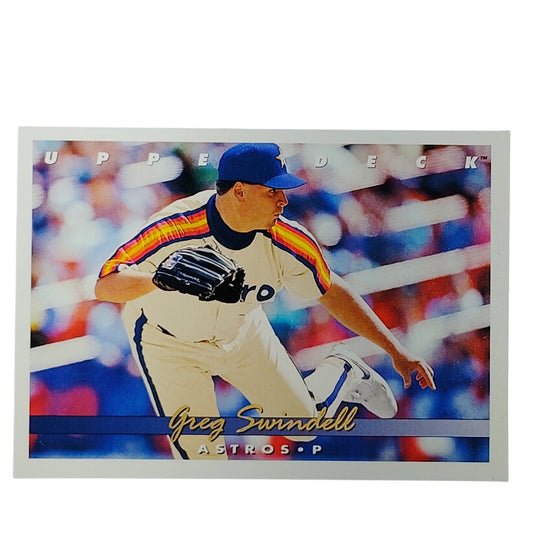1993 Upper Deck Greg Swindell #695 Houston Astros Pitcher Action Shot - VG/EX