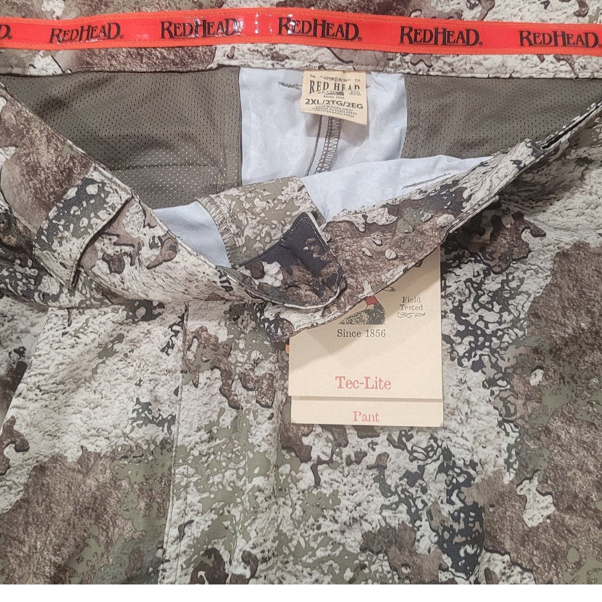Bass Pro RedHead Strata Tec‑Lite Pants – 2XL – Camouflage – NWT
