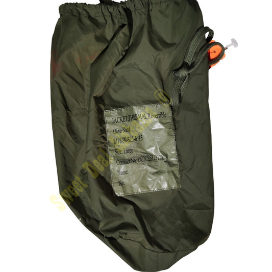 British Military - Bag used for Thermal Jacket, 12" x 5" x 4" (Bag Only), ODG
