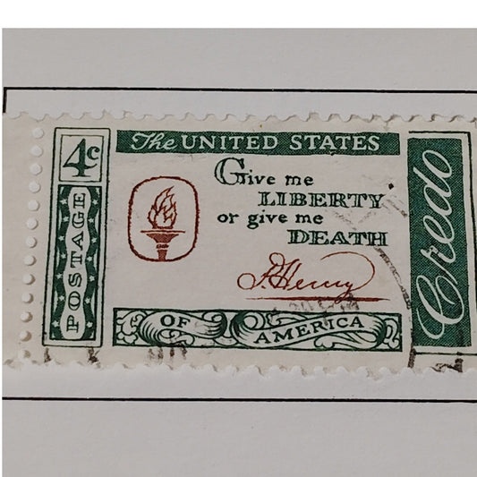 1961 Scott #1144 – 4¢ Patrick Henry / American Credo Series – Canceled