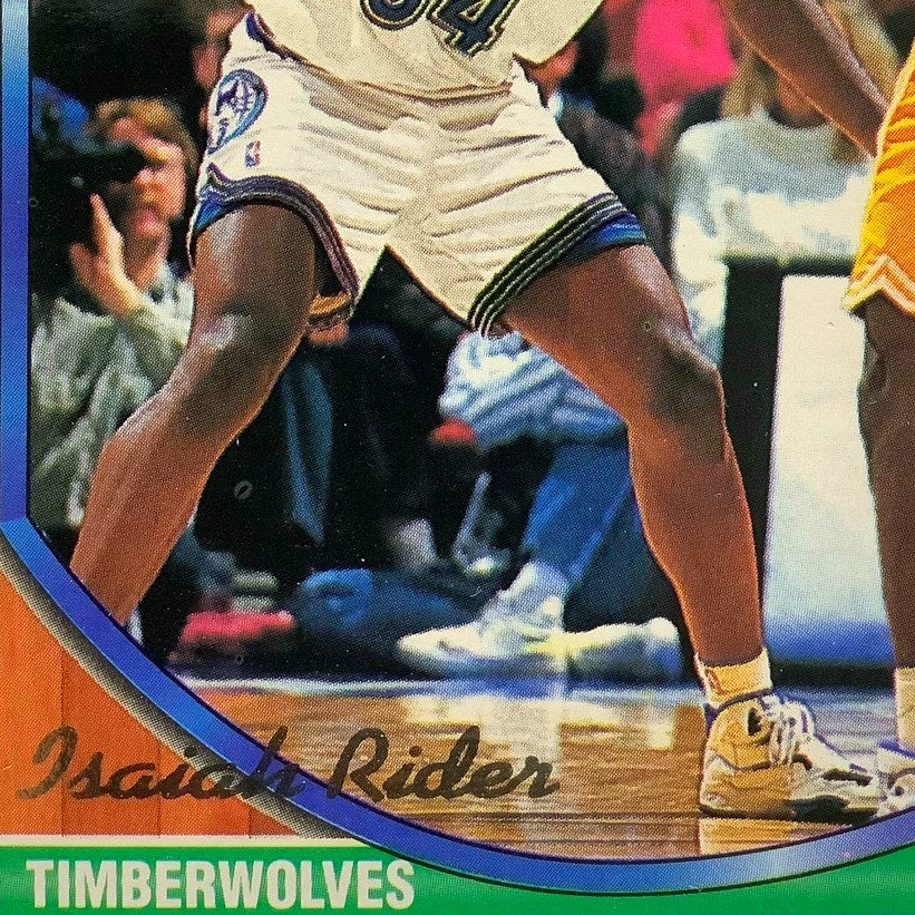 Isaiah Rider, Timberwolves, 1994 Topps Gold, First Round NBA Draft Card 322, EXC