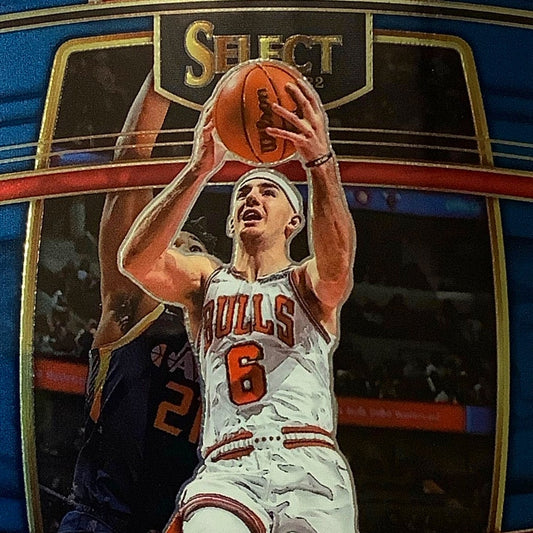 Alex Caruso, Chicago Bulls, Card #9, 2021-22 NBA Panini Select