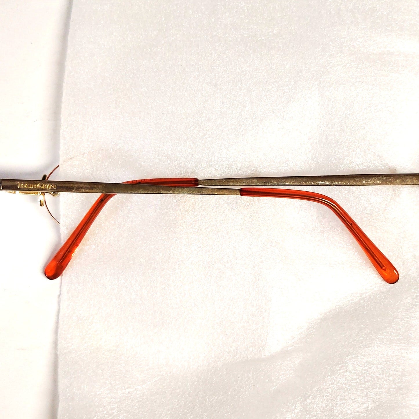 VTG Foster Grant Rimless Reading Glasses +3.00 HO0405 Oval Gold‑Tone Frame