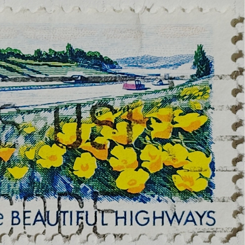 1969 US 6c Plant for More Beautiful Highways Stamp #1367 Used Cancelled