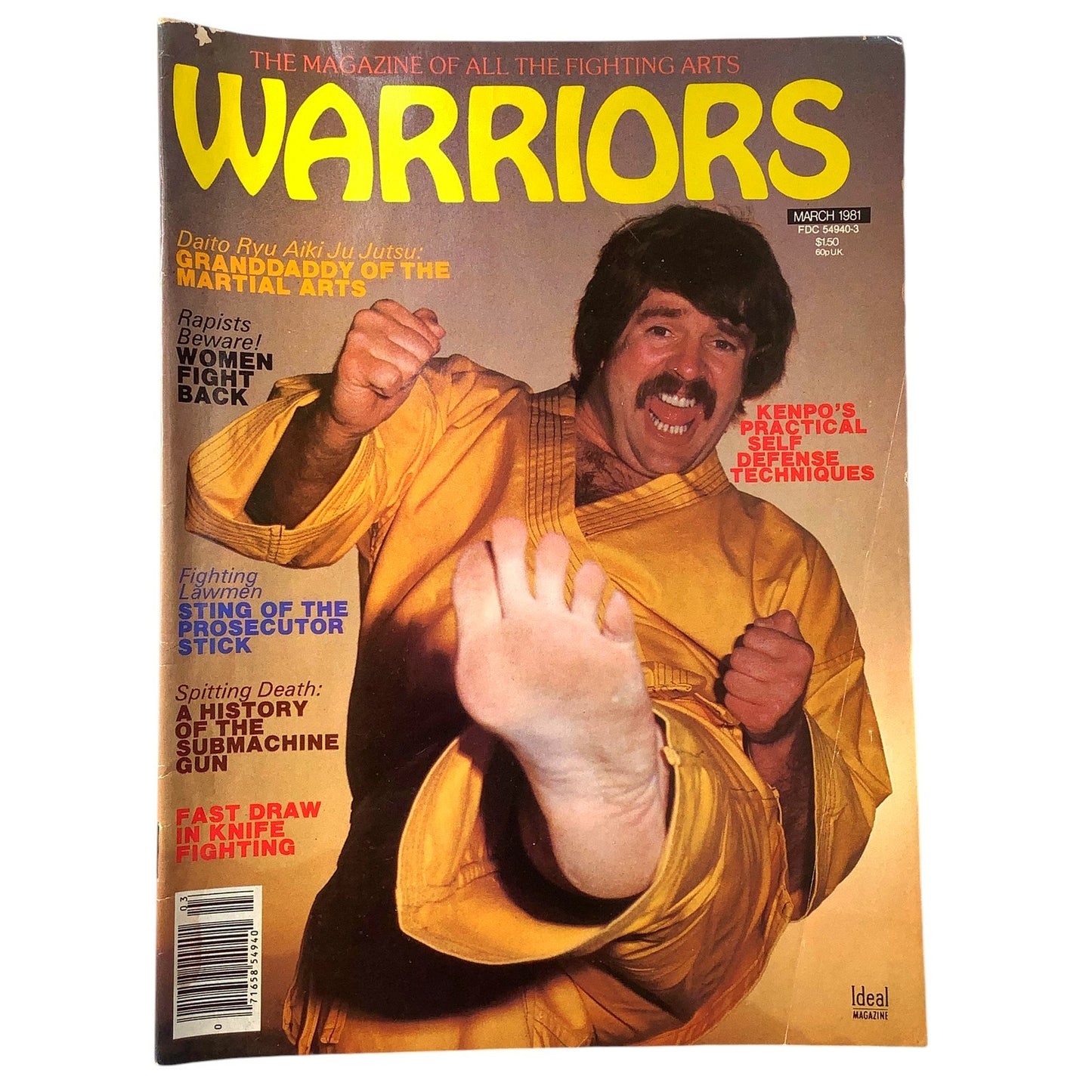 Warriors Magazine MAR 1981 No. 18 w/  Jay Will Feature & Daito Ryu Aiki Ju Jutsu