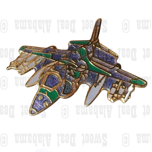 Harrier AV8 V/STOL Aircraft, Collector's Hat, Lapel, Brooch Pin 1-1/4"W x 1-1/4"H