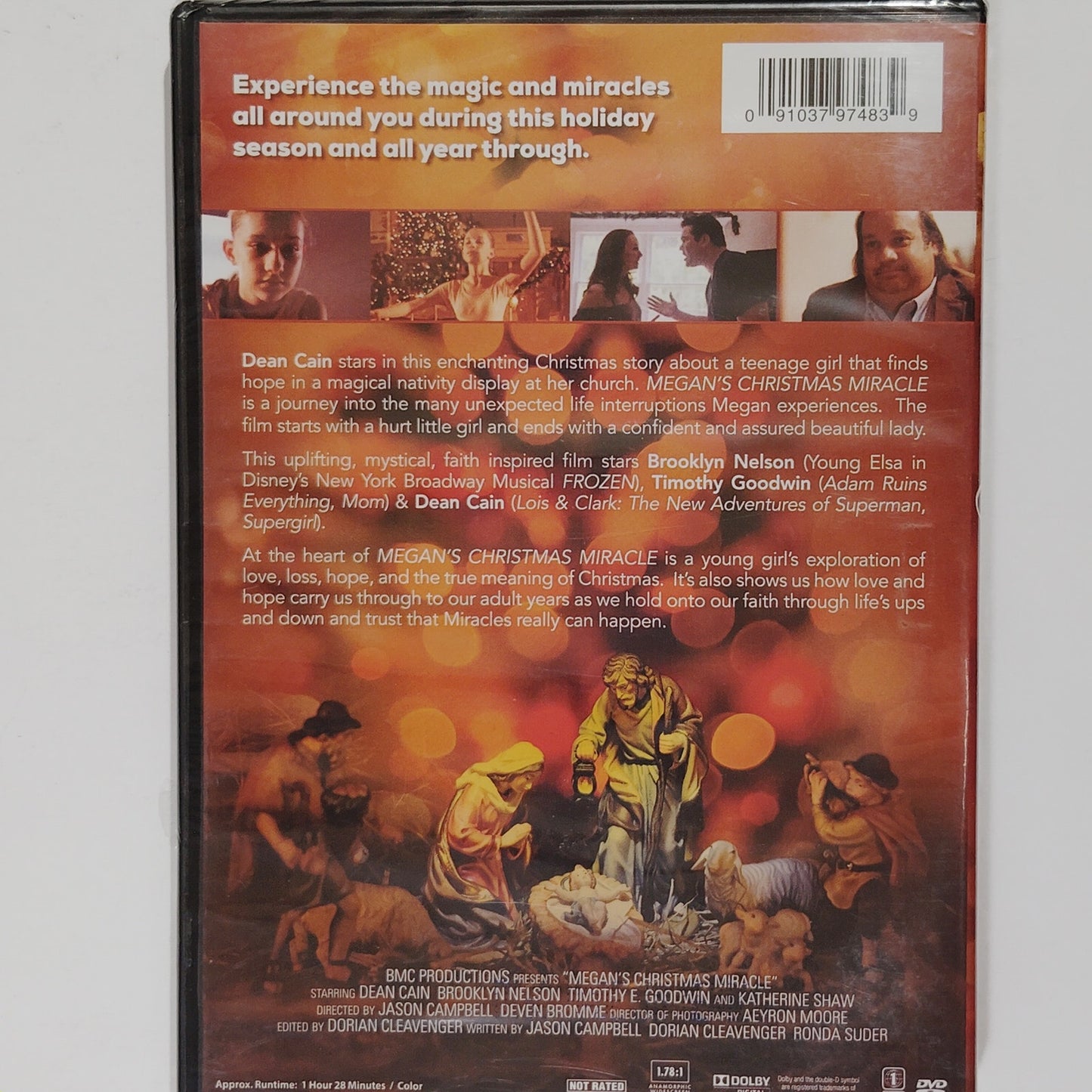 Megan's Christmas Miracle (DVD 2020) Faith-Based Holiday Drama w/ Dean Cain, NIP