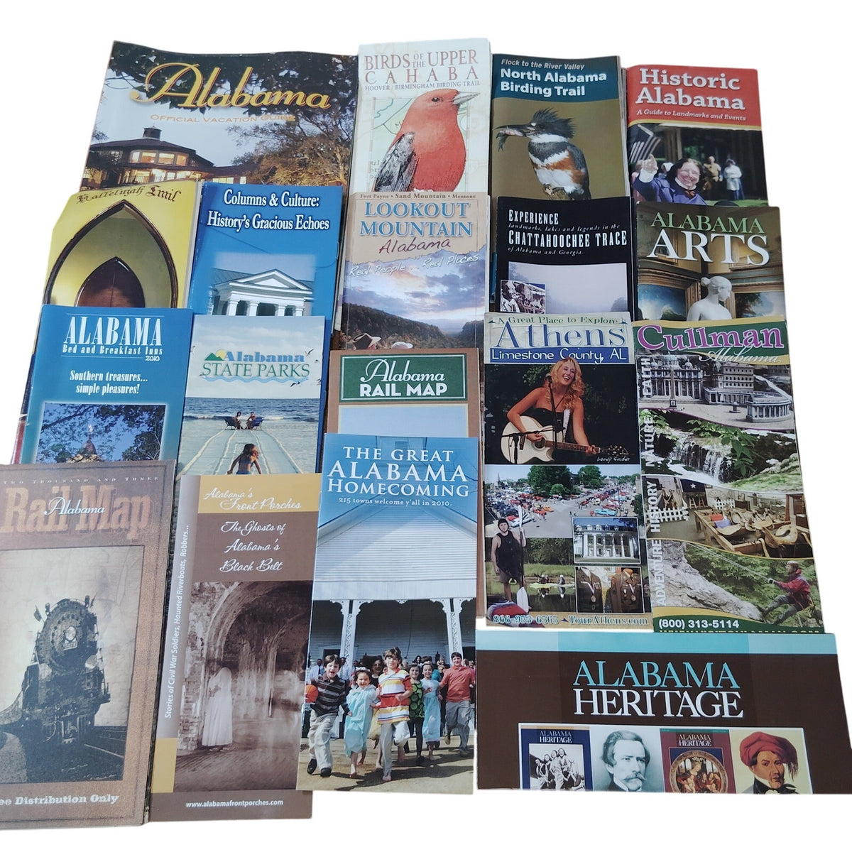 Vintage Alabama Travel Ephemera Lot - Brochures, Maps, Guides, Collectibles