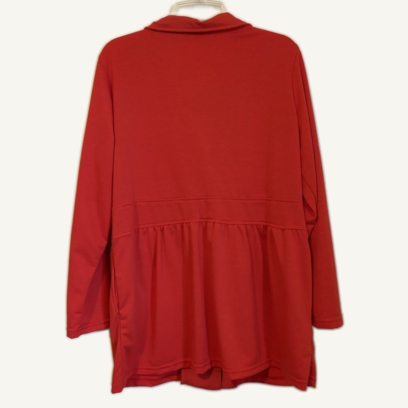 BFA Classics Blair Women's Red 2-Piece Coat & Striped Top Set Size L