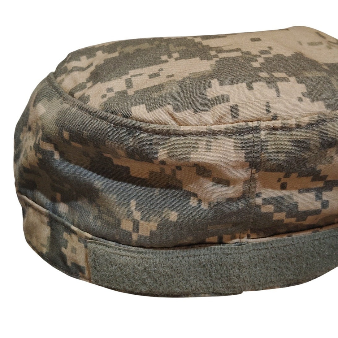 United States Digital ACU Camo Patrol Cap, Size 7-1/8, Ripstop, Sekri Ind., EUC