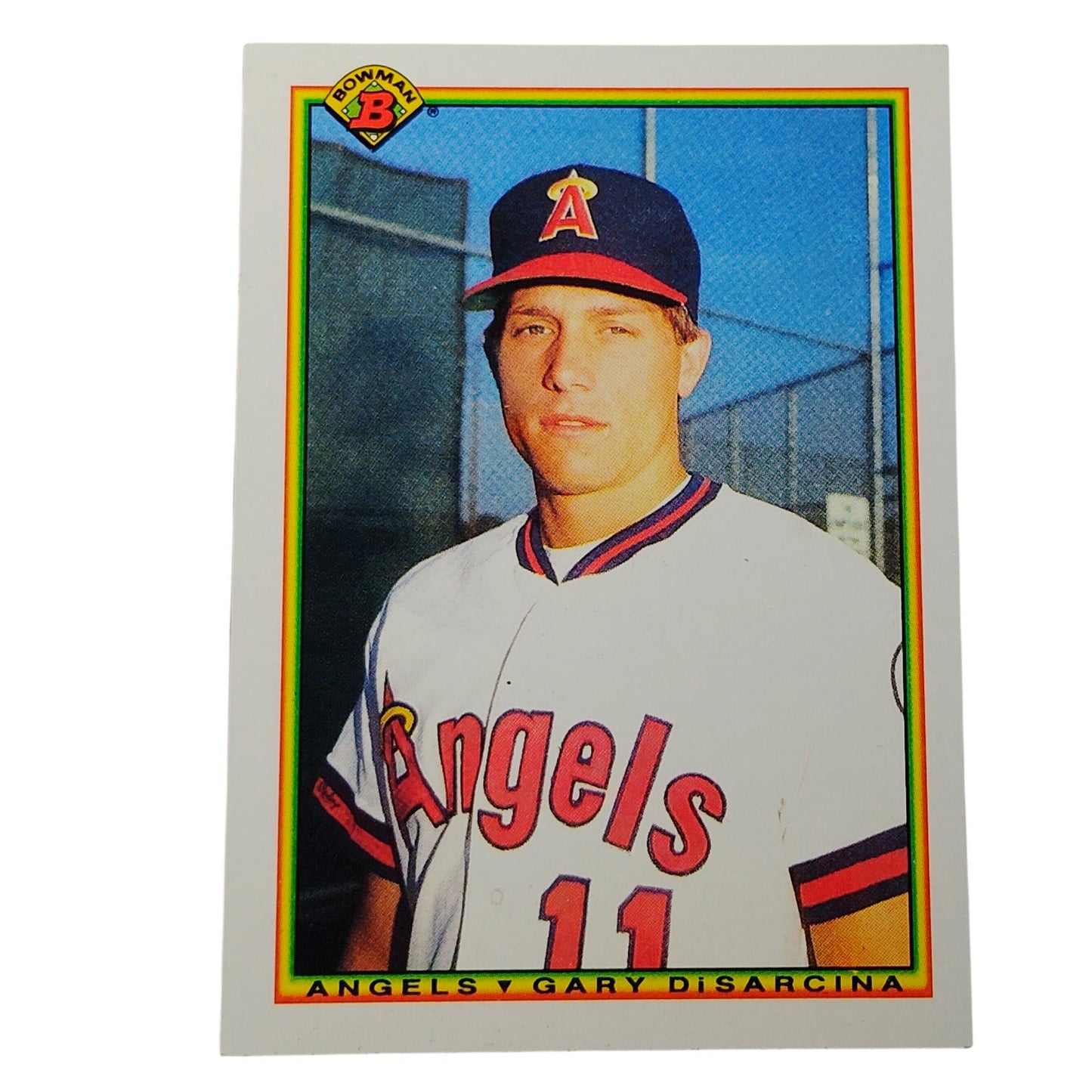 1990 Bowman Gary DiSarcina #290 California Angels Shortstop MLB Baseball Card NM