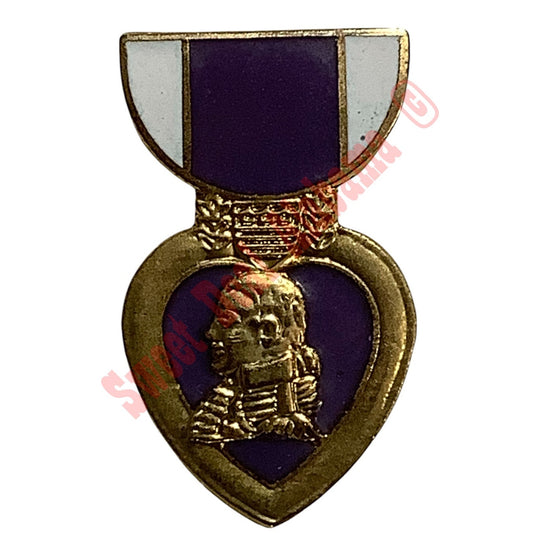 Purple Heart Medal, Mini, Hat/Lapel Pin 1-1/8"H x 5/8"W