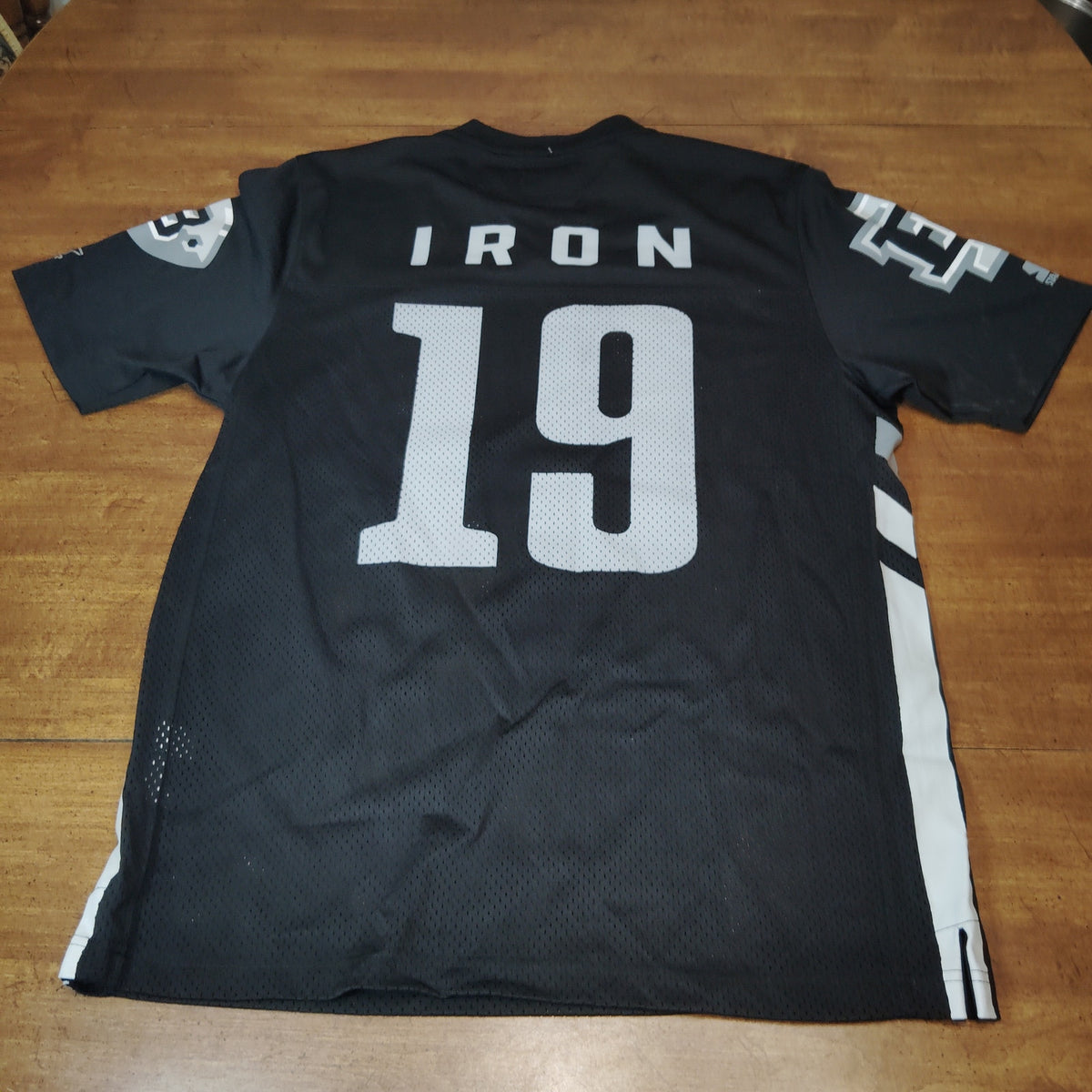 2019 Birmingham Iron AAF Starter Replica Jersey Size Small Slate Grey Black NWT