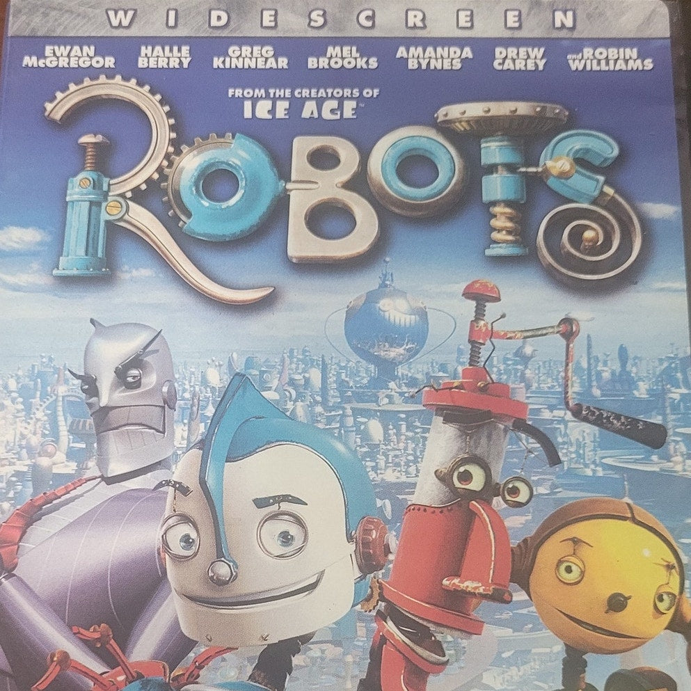 Robots DVD 2005 Widescreen Animated Family Comedy, Robin Williams, Ewan McGregor