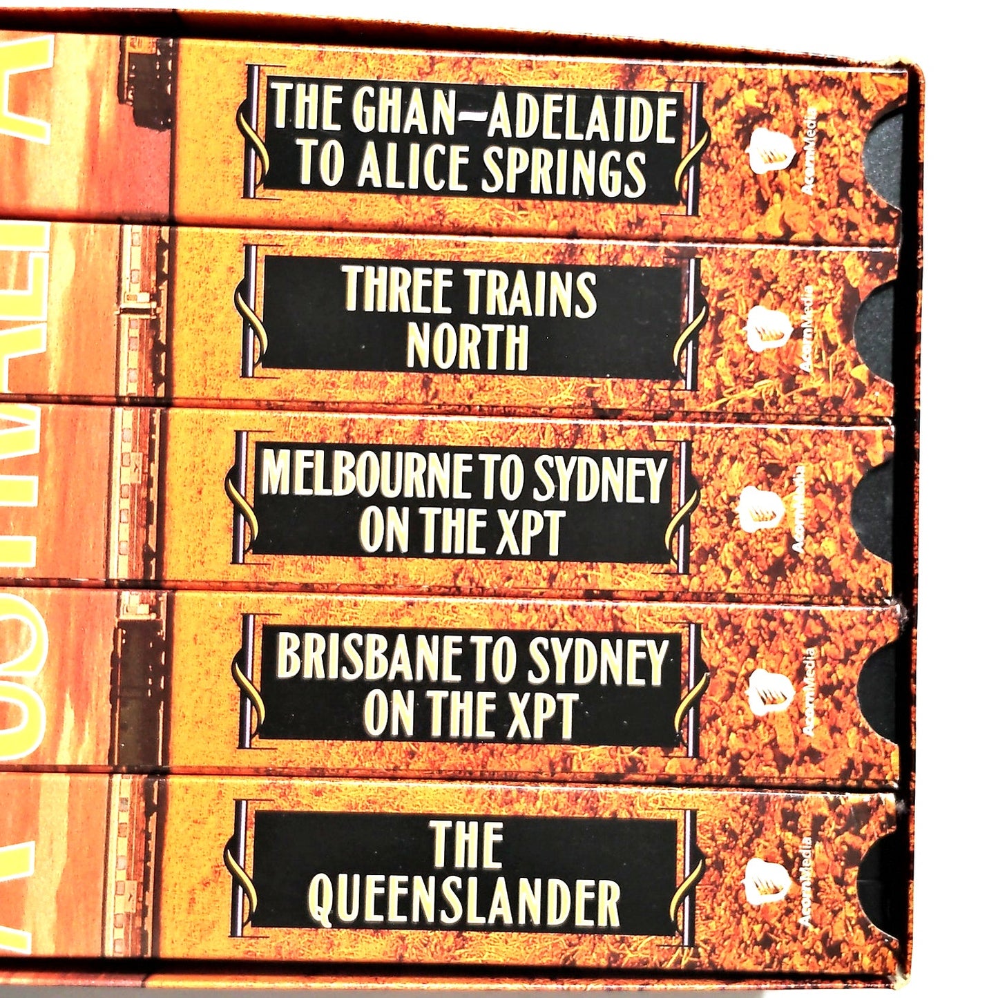 Great Train Journeys of Australia 5‑Tape VHS Boxed Set 1997 Travel Documentary