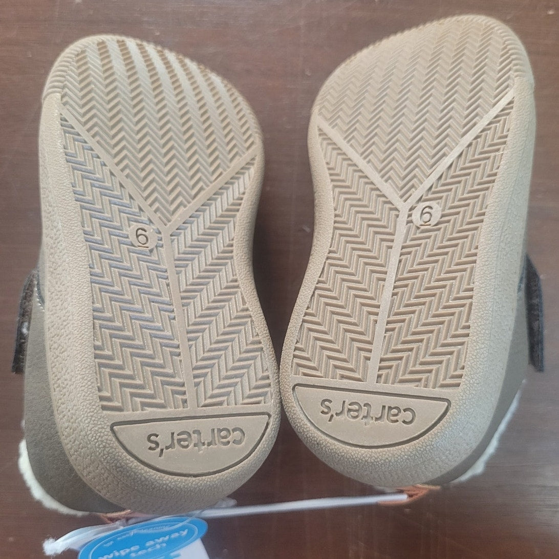 Carter’s Chatham Boot Size 6 Toddler Brown Faux-Suede Hook & Loop Strap CF21F12P