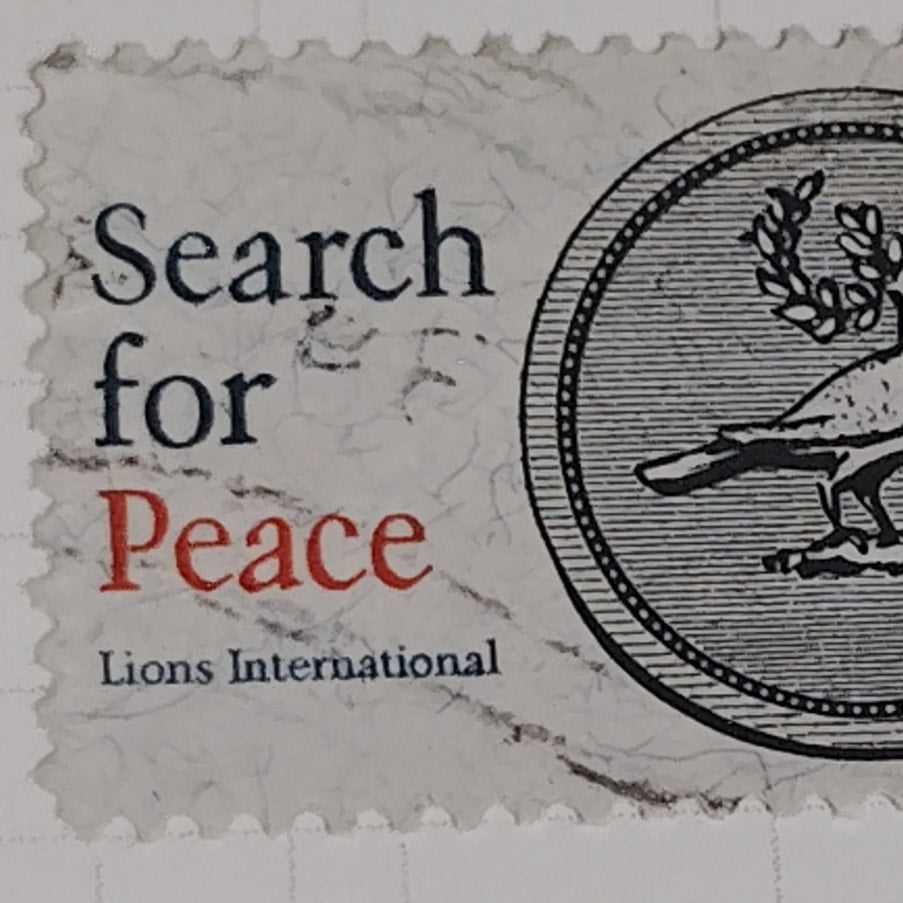 1967 Scott #1326 – 5¢ Search for Peace / Lions International 50th Anniversary