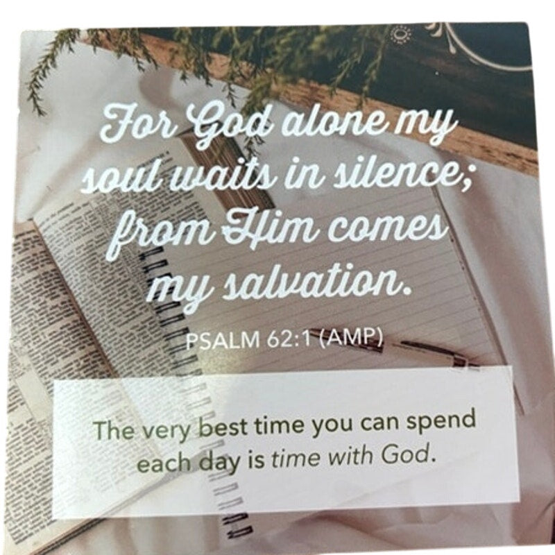 Christian Scripture Fridge Magnet Psalm 62:1 Bible Verse Inspirational 4x4