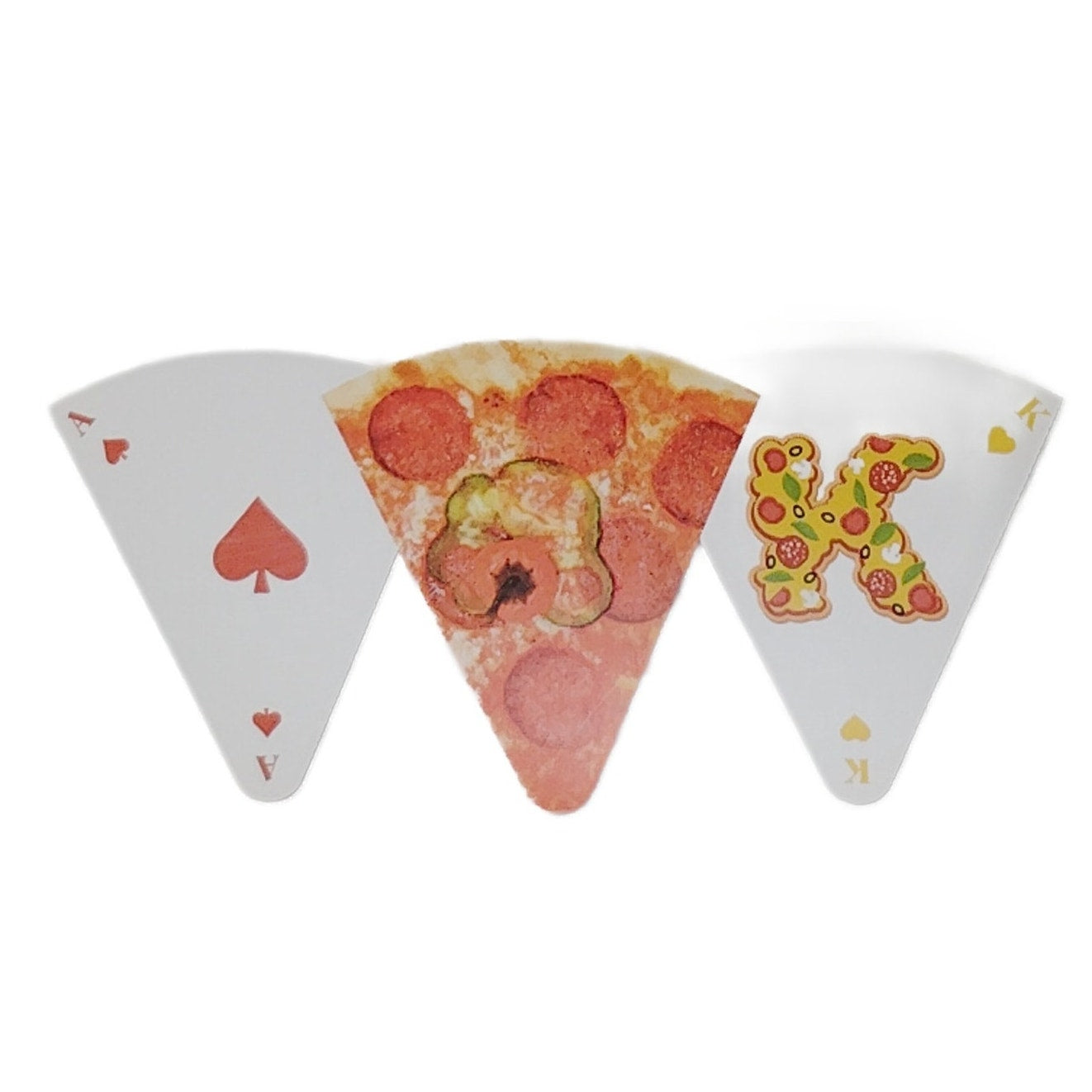ME Modern Expressions Pizza Playing Cards – 54-Piece Deck – 3-5/8" x 3-1/4"