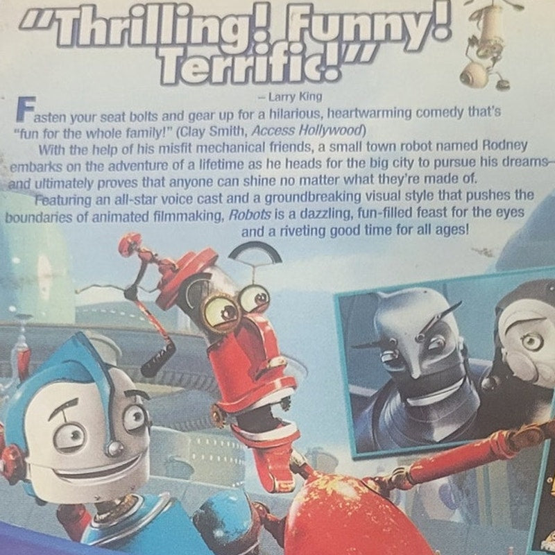 Robots DVD 2005 Widescreen Animated Family Comedy, Robin Williams, Ewan McGregor