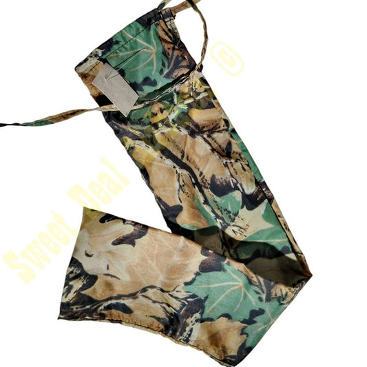 Woodland Forest Camo Pouch, 18.75"H x 3.75"W With Drawstring Closure, U/K Use