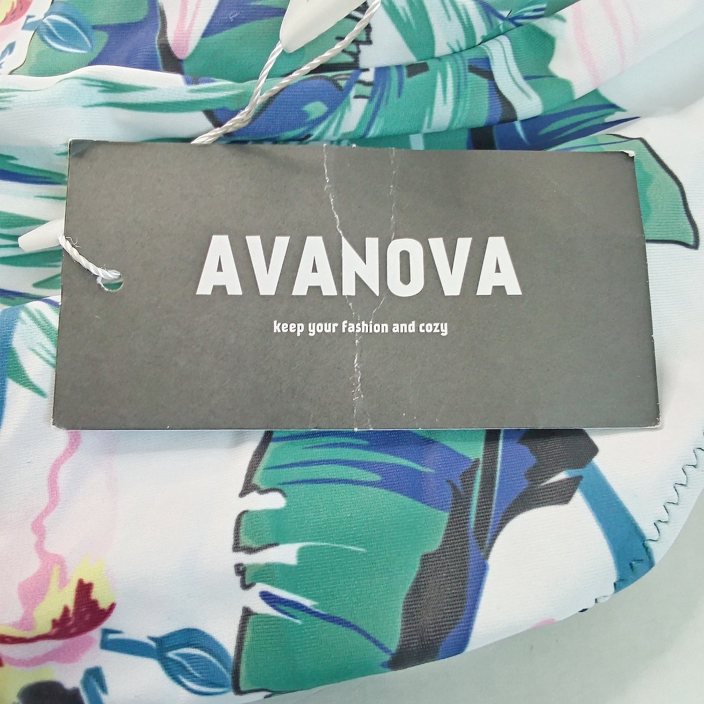 Avanova Floral High Waisted Bikini Bottoms Women’s Large Tropical Print