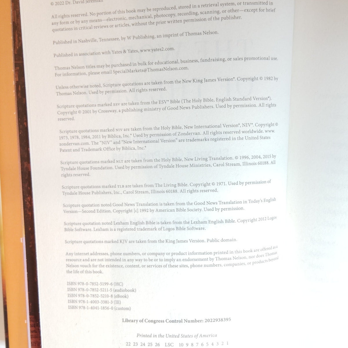 David Jeremiah - The World of the End Hardcover 1st Edition Bible Prophecy