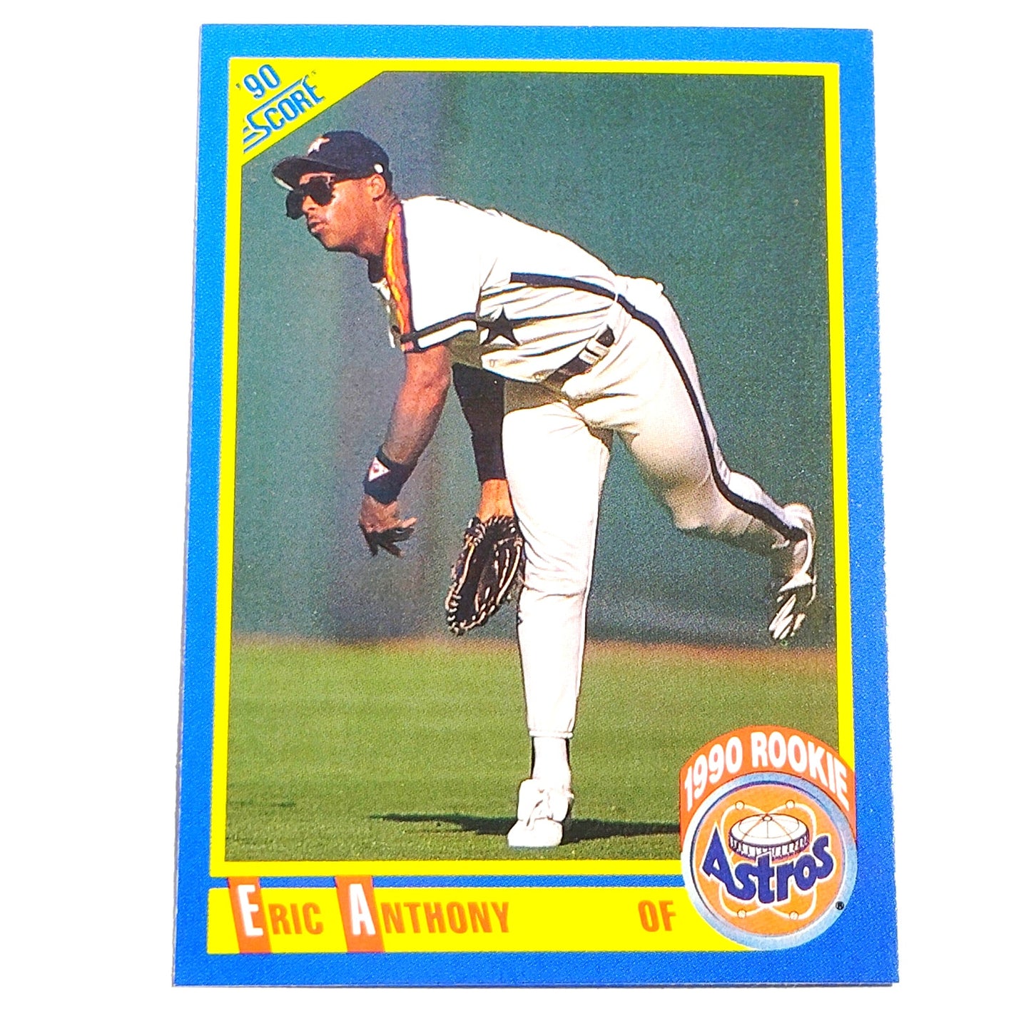 1990 Score Eric Anthony RC #584 Houston Astros Outfielder Rookie MLB Baseball EX
