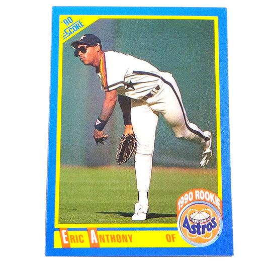 1990 Score Eric Anthony RC #584 Houston Astros Outfielder Rookie MLB Baseball EX