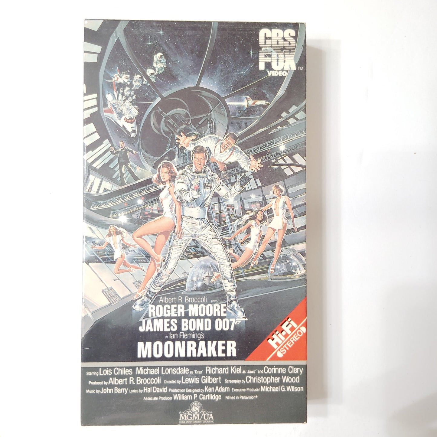 Moonraker VHS 1979 (1984 CBS/FOX Release) Roger Moore James Bond Action Sci‑Fi