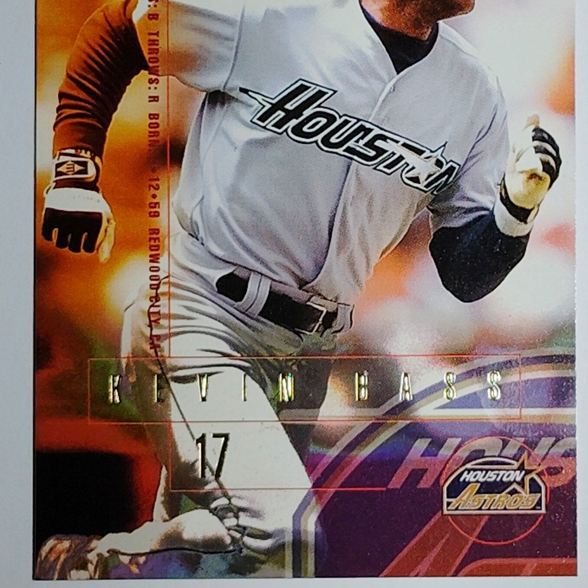 1995 Fleer Kevin Bass Card 452 Houston Astros OF VG/EX