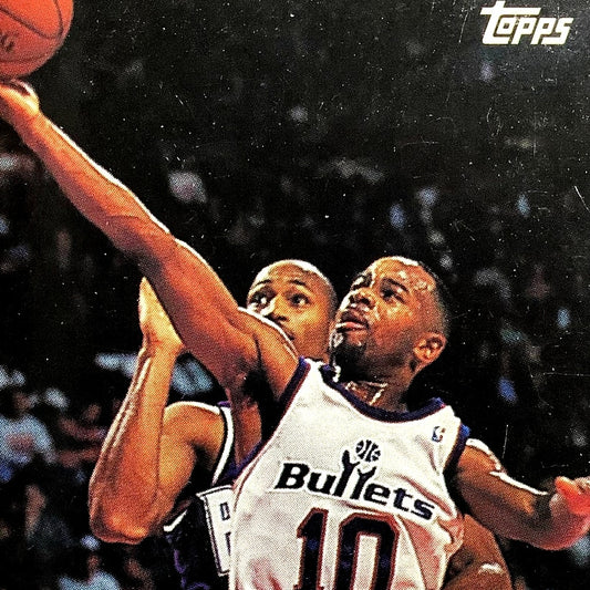 Michael Adams, Washington Bullets, 1993 Topps Collector's Card 371, EXC