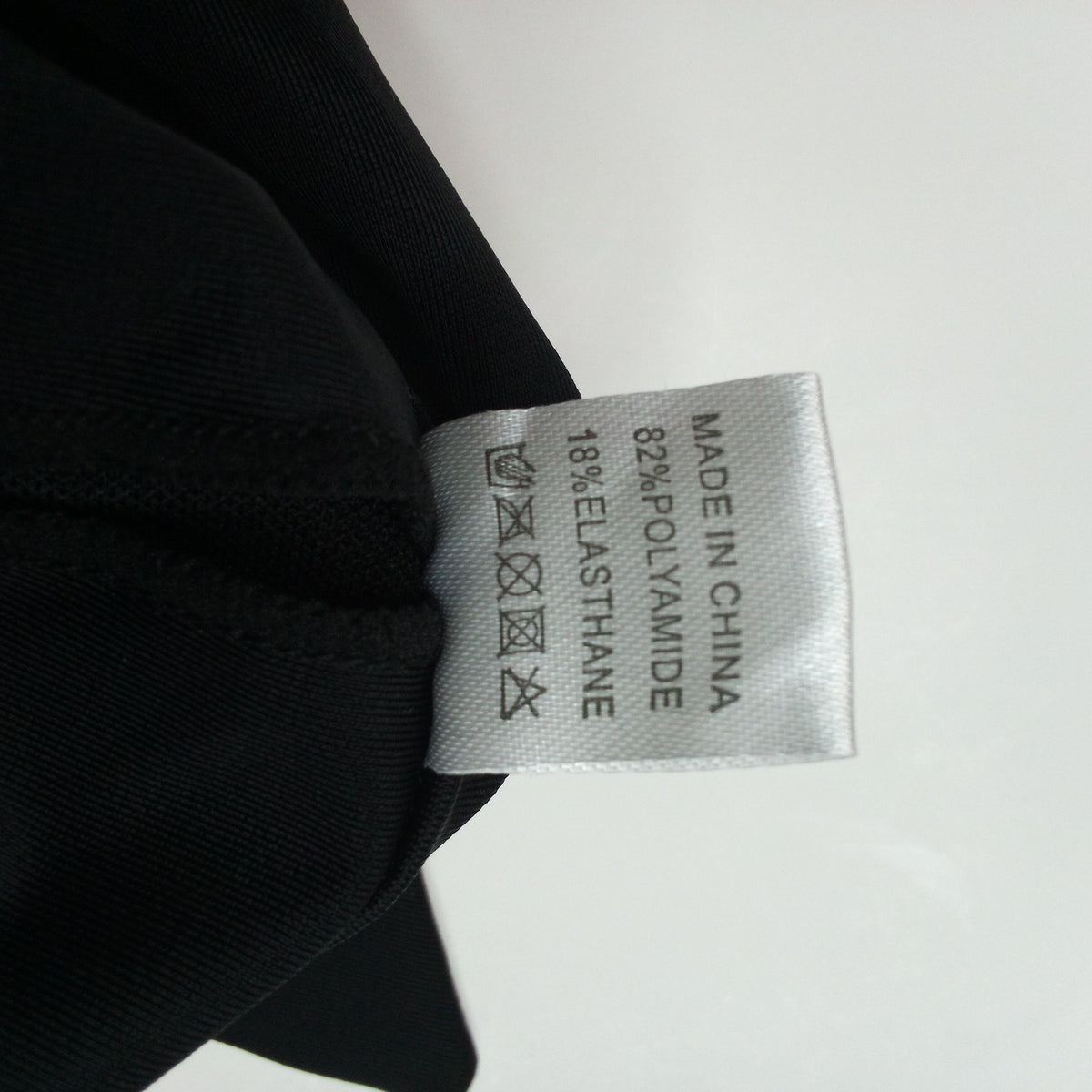 Black One Shoulder Bikini Top Swimsuit for Women - Tie Side Design Size L