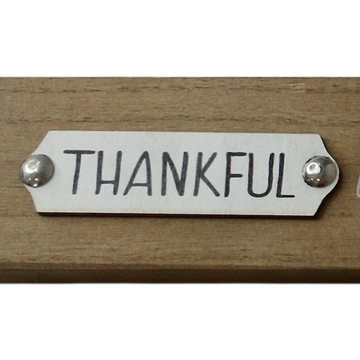 3-PK Tabletop Wooden Decorative Plaques - "Thankful for Every Moment" 11"W x 3"H