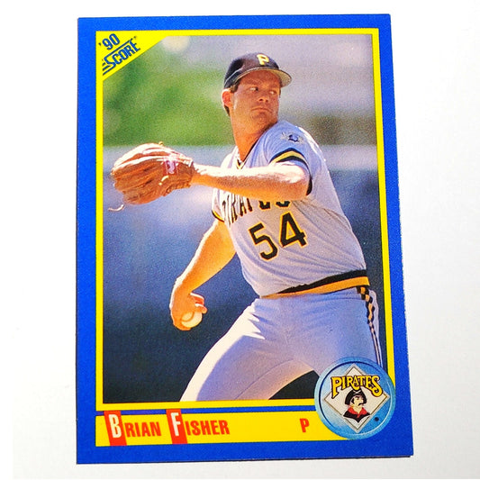 1990 Score Brian Fisher #547 Pittsburgh Pirates Pitcher MLB Baseball EX