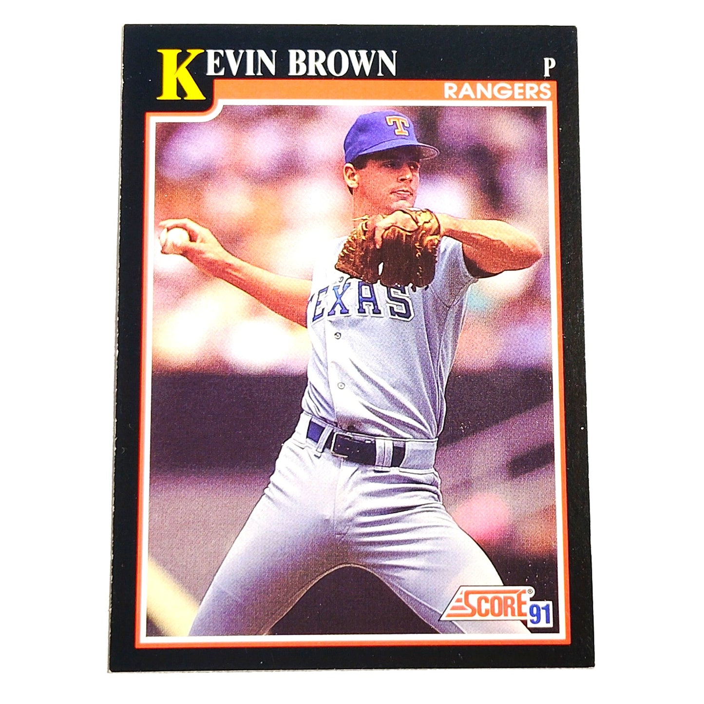 1991 Score Kevin Brown #846 Texas Rangers Pitcher MLB Baseball Card NM