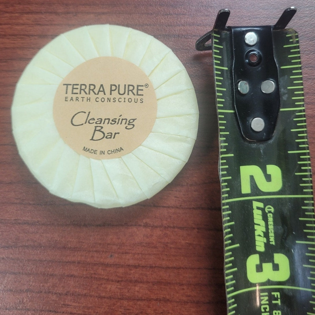 Terra Pure Bar Soap, Travel Size Hotel Amenities, 1.25 oz (Case/350 [35 10-pks])